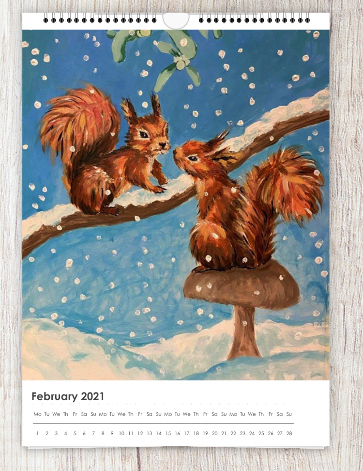 squirrels calendar