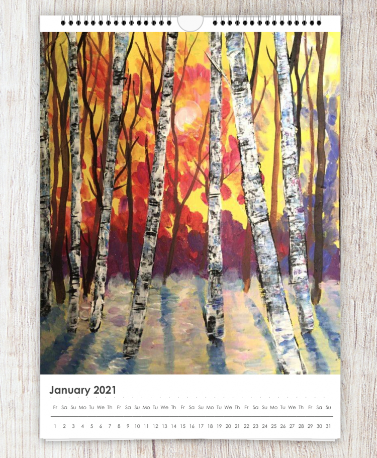trees calendar