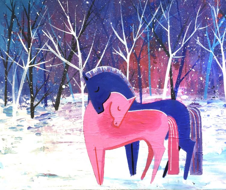 winter ponies