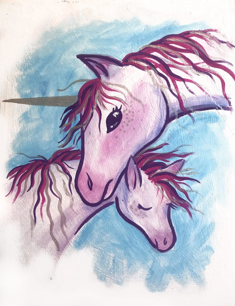 unicorn and baby