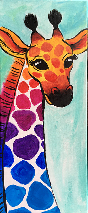 colourful giraffe