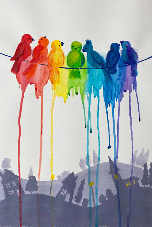 rainbow birds