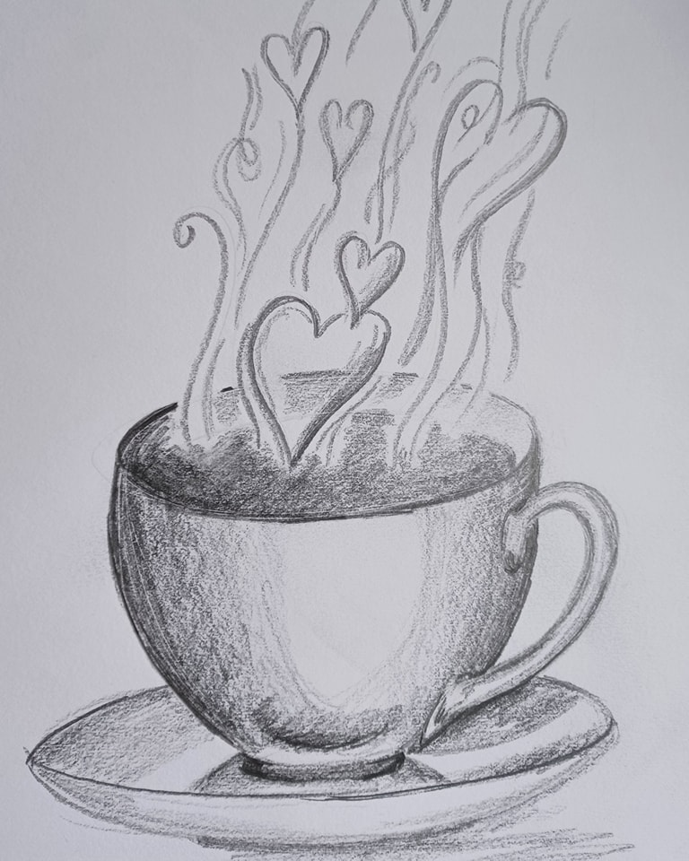 Quick Class - Pencil Sketching For Fun - Coffee Lover - Easely Does It
