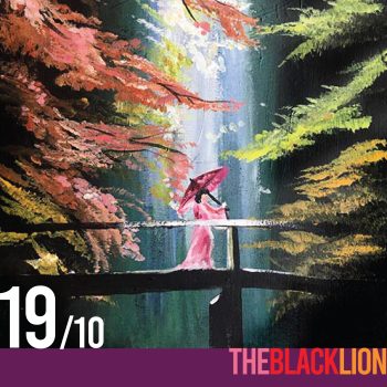 19th October- Ticket For "Pink Parasol" Paint Night 7pm with The Black Lion, Bourne End