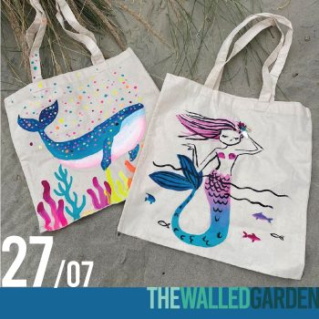 27th July - Ticket For "Decorate A Beach Bag" Family Crafternoon 2pm at The Walled Garden