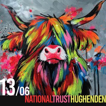 13th June - Ticket For "Neon Coo" Painting Workshop 10:30am at National Trust Hughenden
