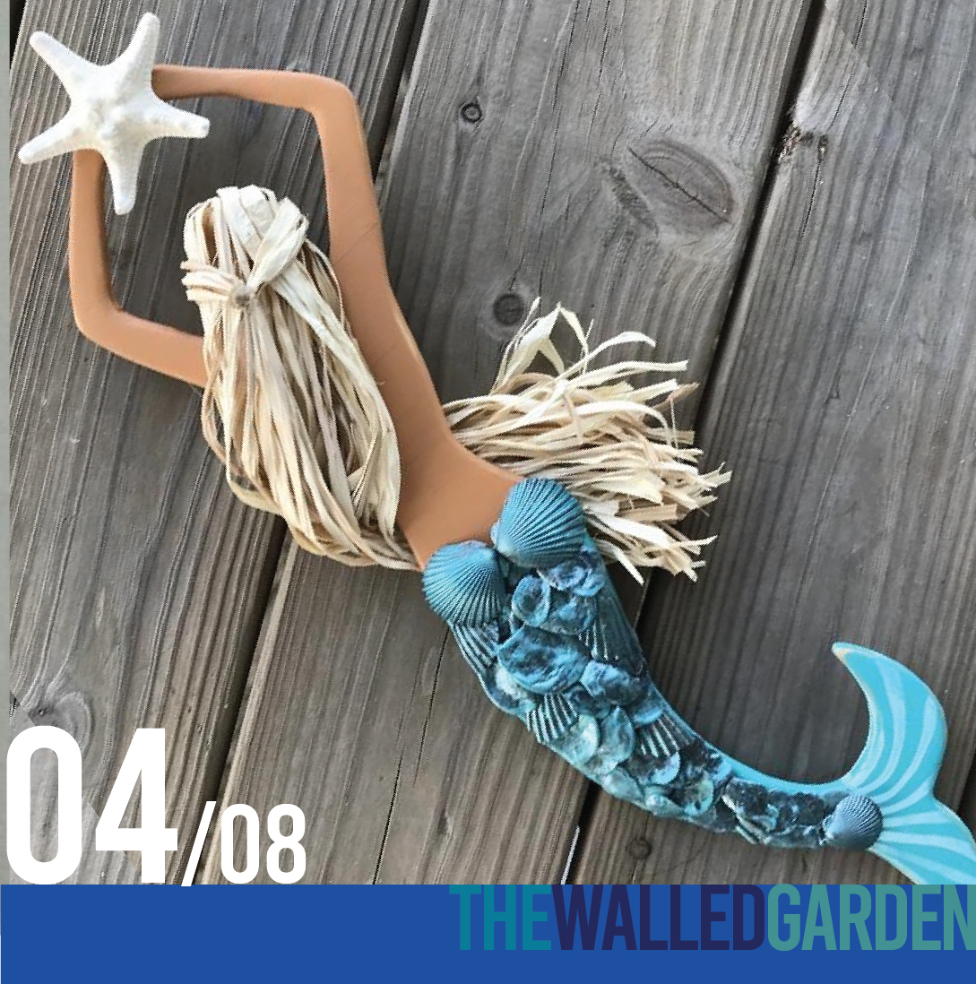 4th August - Ticket For "Mermaid Wall Hanger" Family Workshop 2pm at The Walled Garden