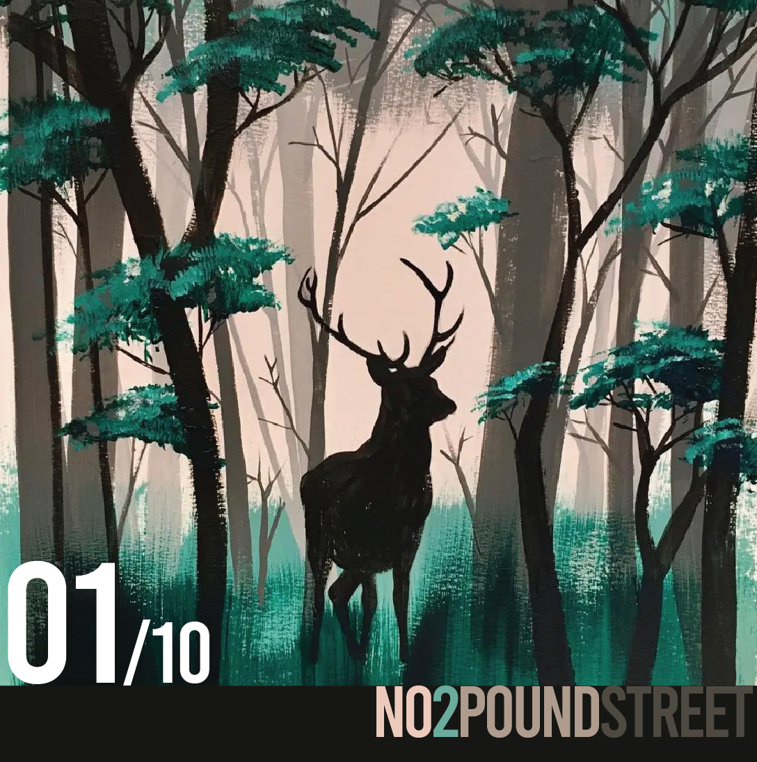 1st October - Ticket For "Forest Spirit" Paint Night 7pm at No2, Pound Street