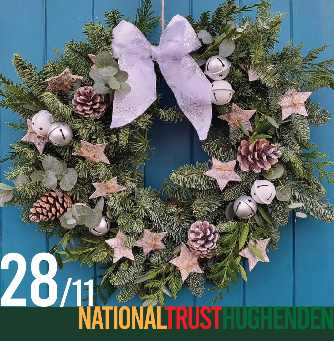 28th November - Ticket For "Christmas Wreath Making" workshop 10:30am at National Trust Hughenden Estate